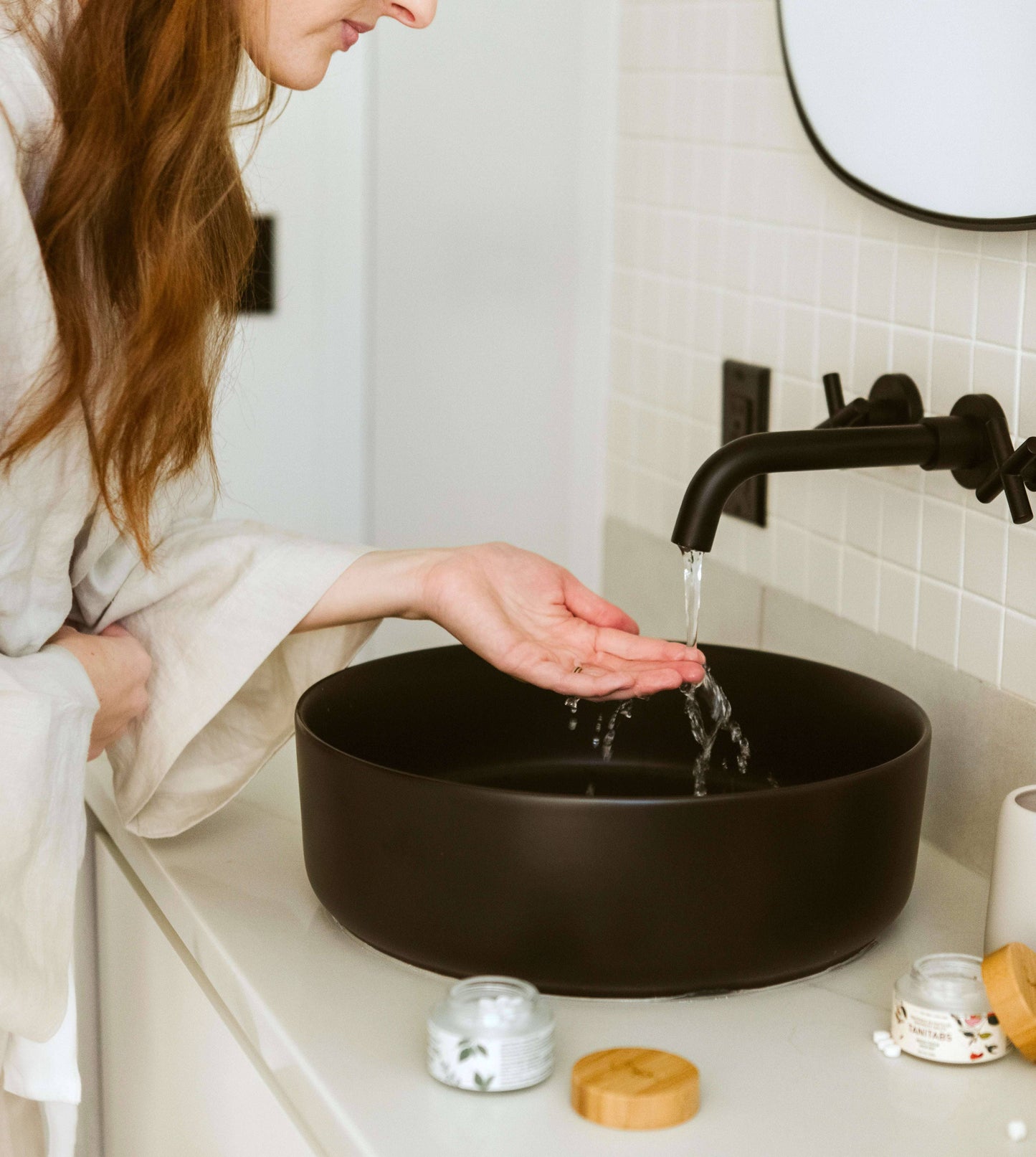 Pastilles de bain de bouche - Pot réutilisable - 124 pastilles: Bocal en verre réutilisable - 124 onglets