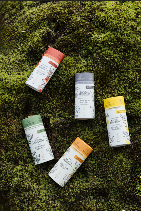 Déodorant solide naturel: Non parfumé au charbon actif