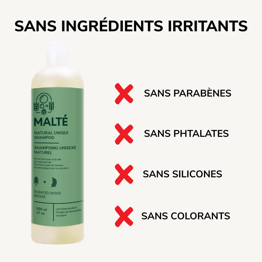 Natural unisex shampoo for hydration and volume - Woody 