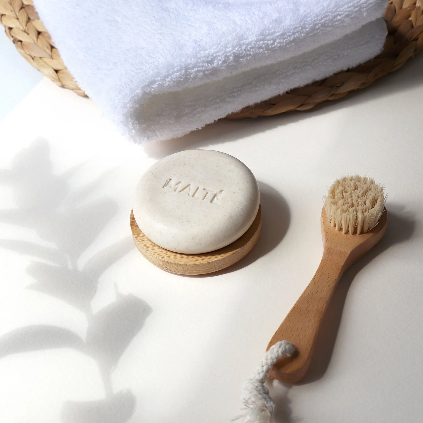 Natural bamboo soap dish 