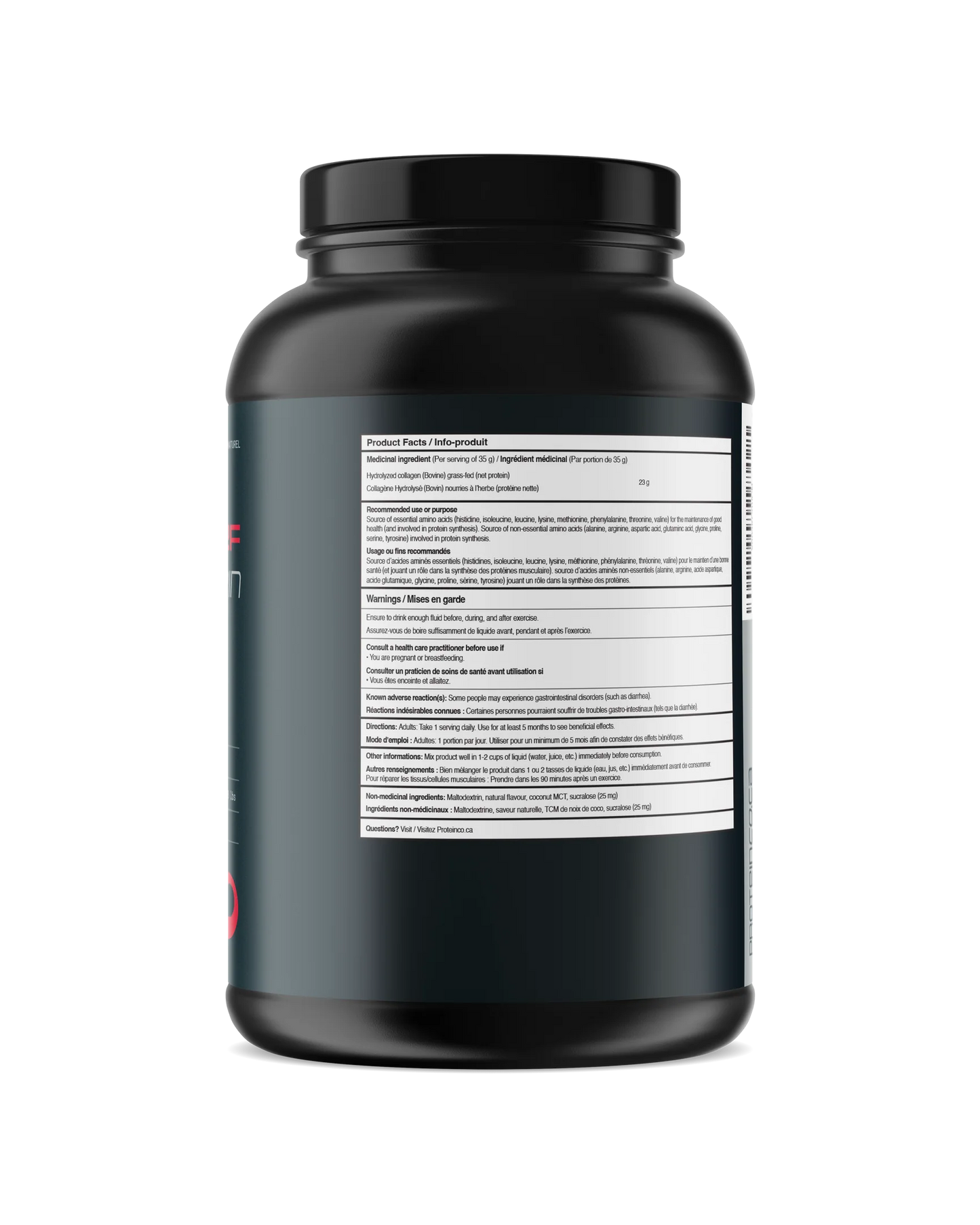 PROTÉINES DE BŒUF (COLLAGÈNE HYDROLYSÉ) 3LBS