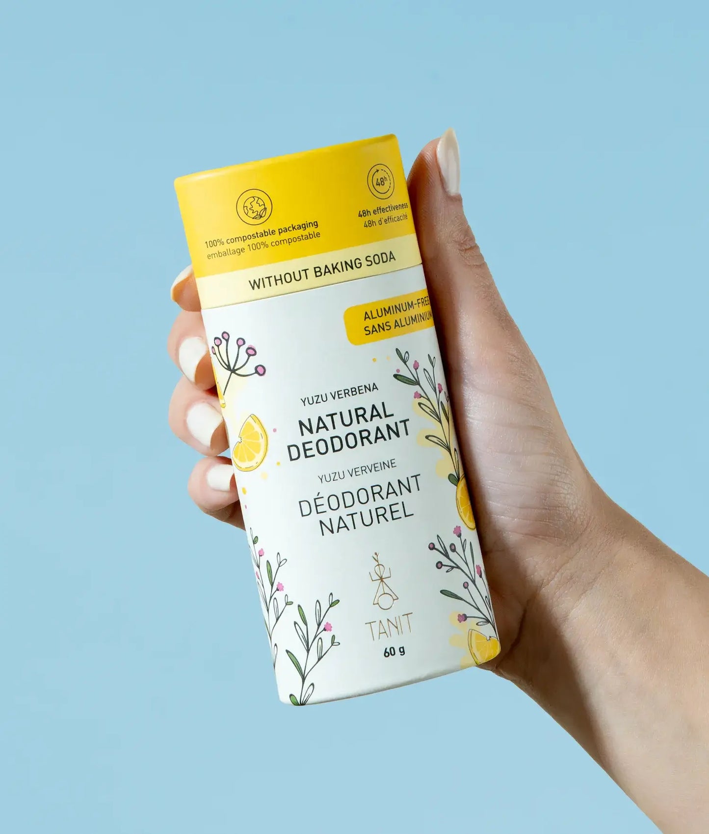 Déodorant solide naturel: Non parfumé au charbon actif