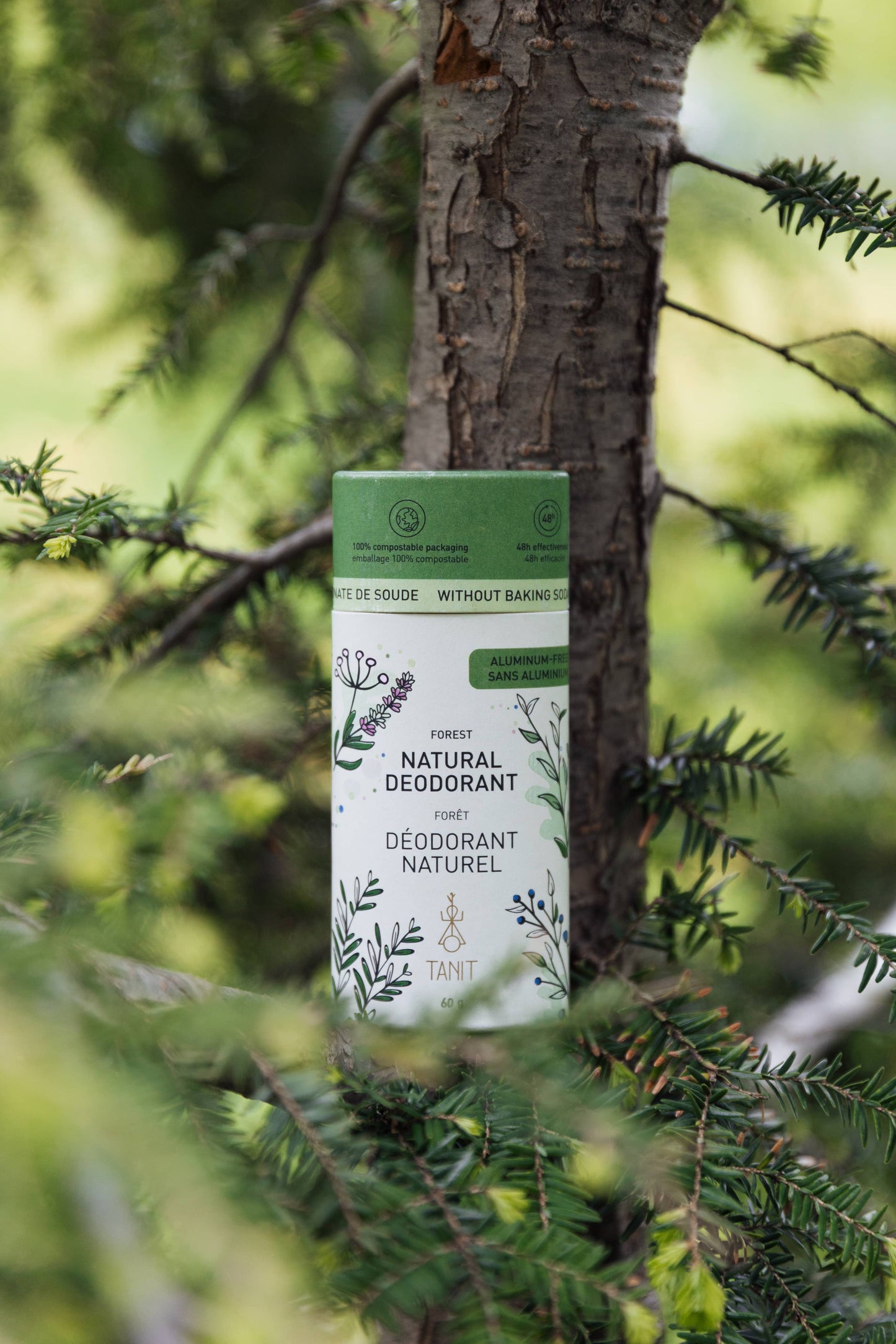 Déodorant solide naturel: Non parfumé au charbon actif